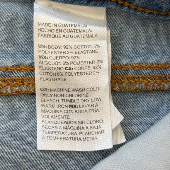 Chico's Shorts Womens 8 Blue Hi-Rise So Slimming Girlfriend Short Stretch Denim - Picture 9 of 12